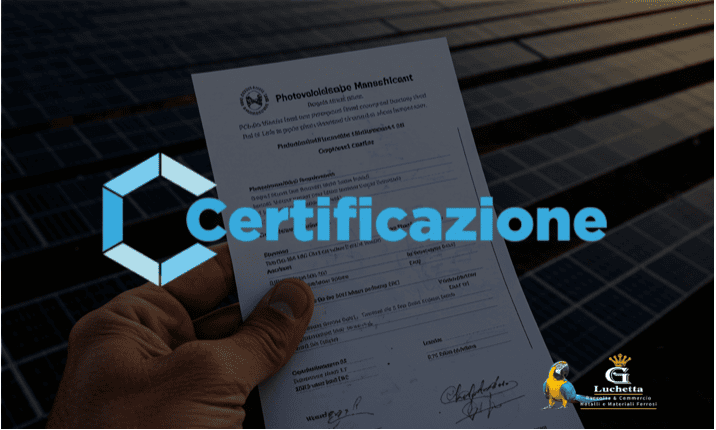Certificazione dello Smaltimento Fotovoltaico